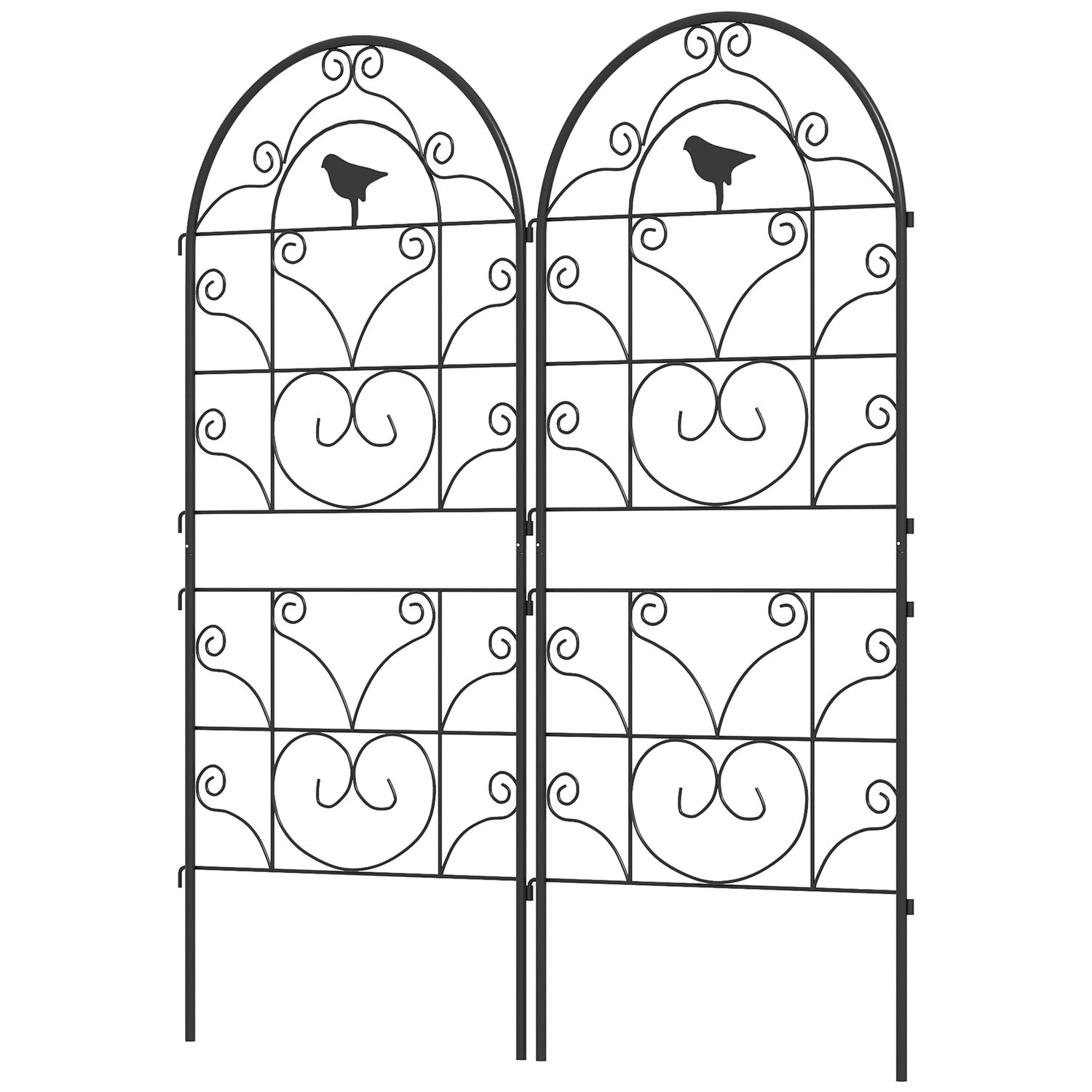 Rostsäker metallspaljéset för klätterväxter, 50x120 cm