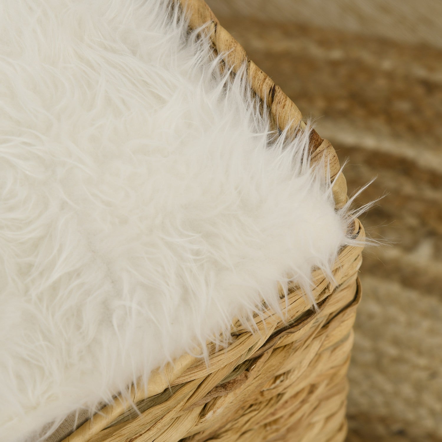 Rottingkattgrotta med kudde, 2 nivåer för katter upp till 5 kg