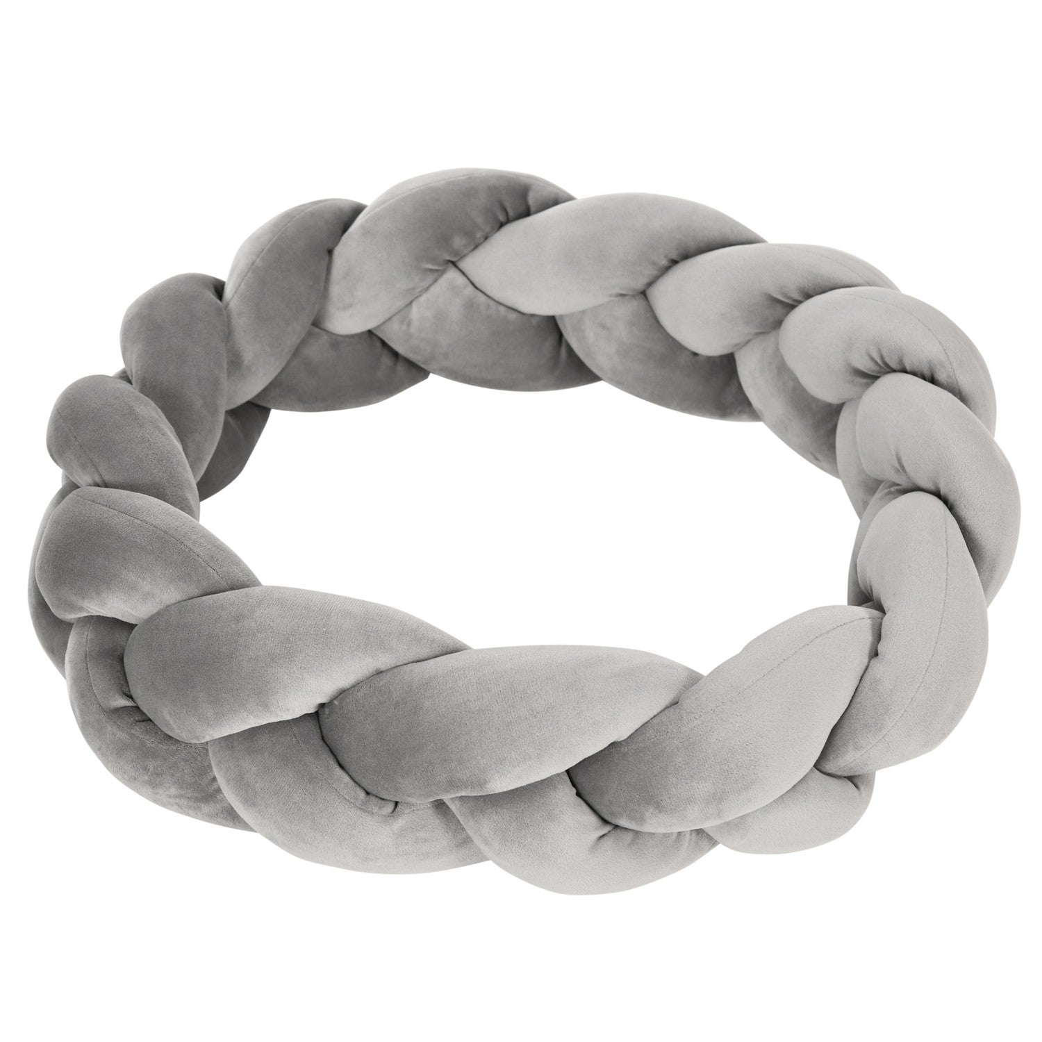 Rund sammetssäng för hund, tvättbar donutkuddesoffa