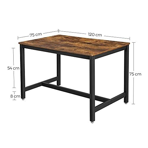 Rymligt rustikt matbord, enkel montering, 100 kg belastning