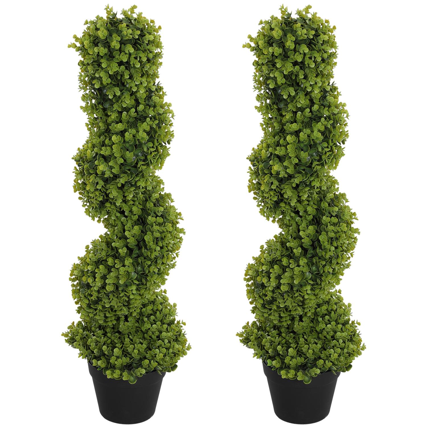 Konstgjord eukalyptus 90cm, dekorativ inomhusväxt i kruka