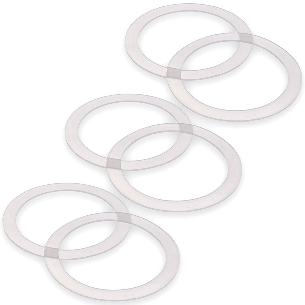 Set med 6 utbytbara silikonpackningar, 11 cm diameter