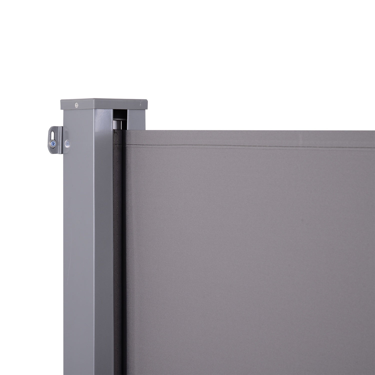 Sidomarkis i grå polyester för integritet och solskydd, 3x1,6m