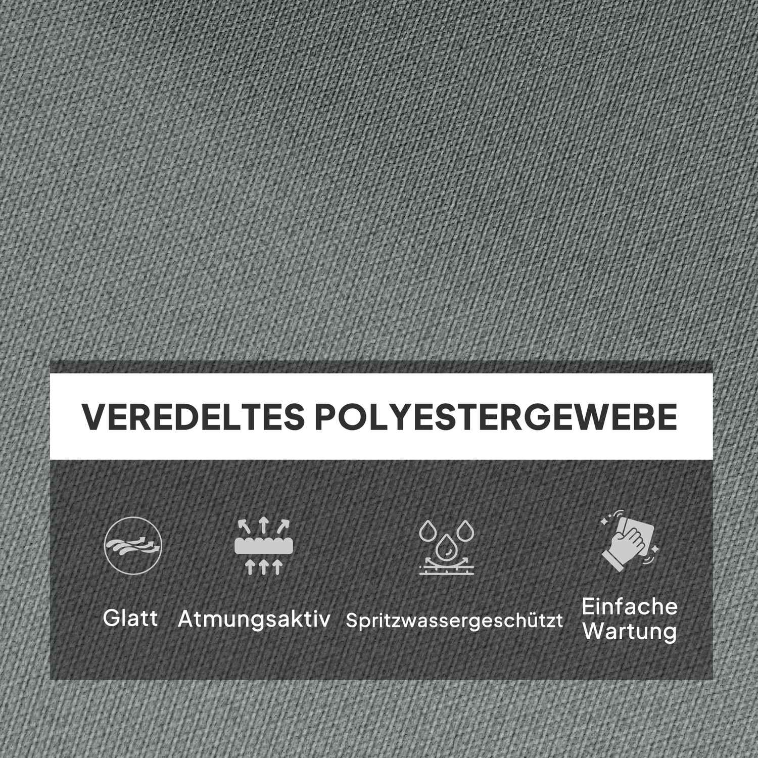 Sittdyna 115x56 cm, Vattenavvisande, Ljusgrå