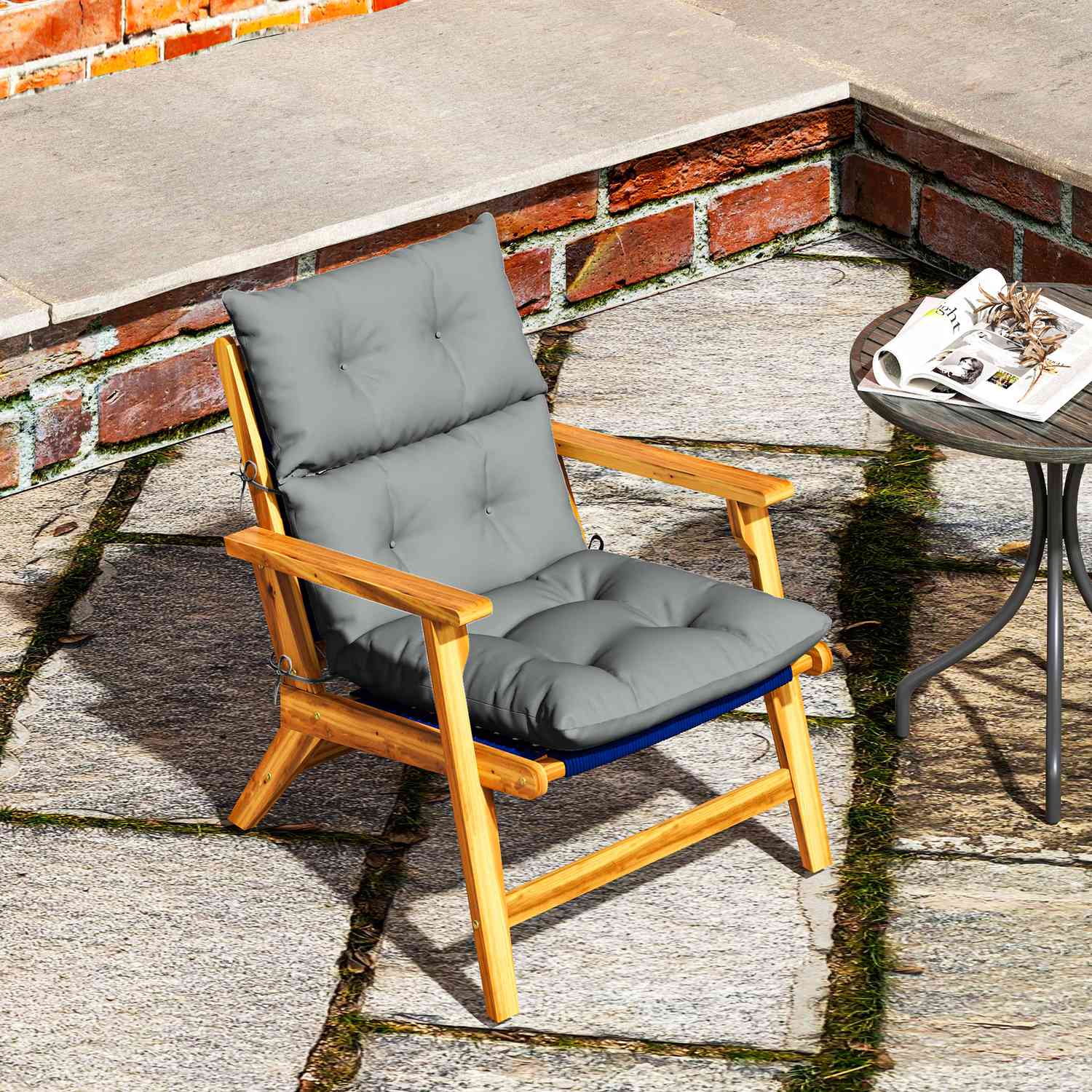 Sittdyna 115x56 cm, Vattenavvisande, Ljusgrå