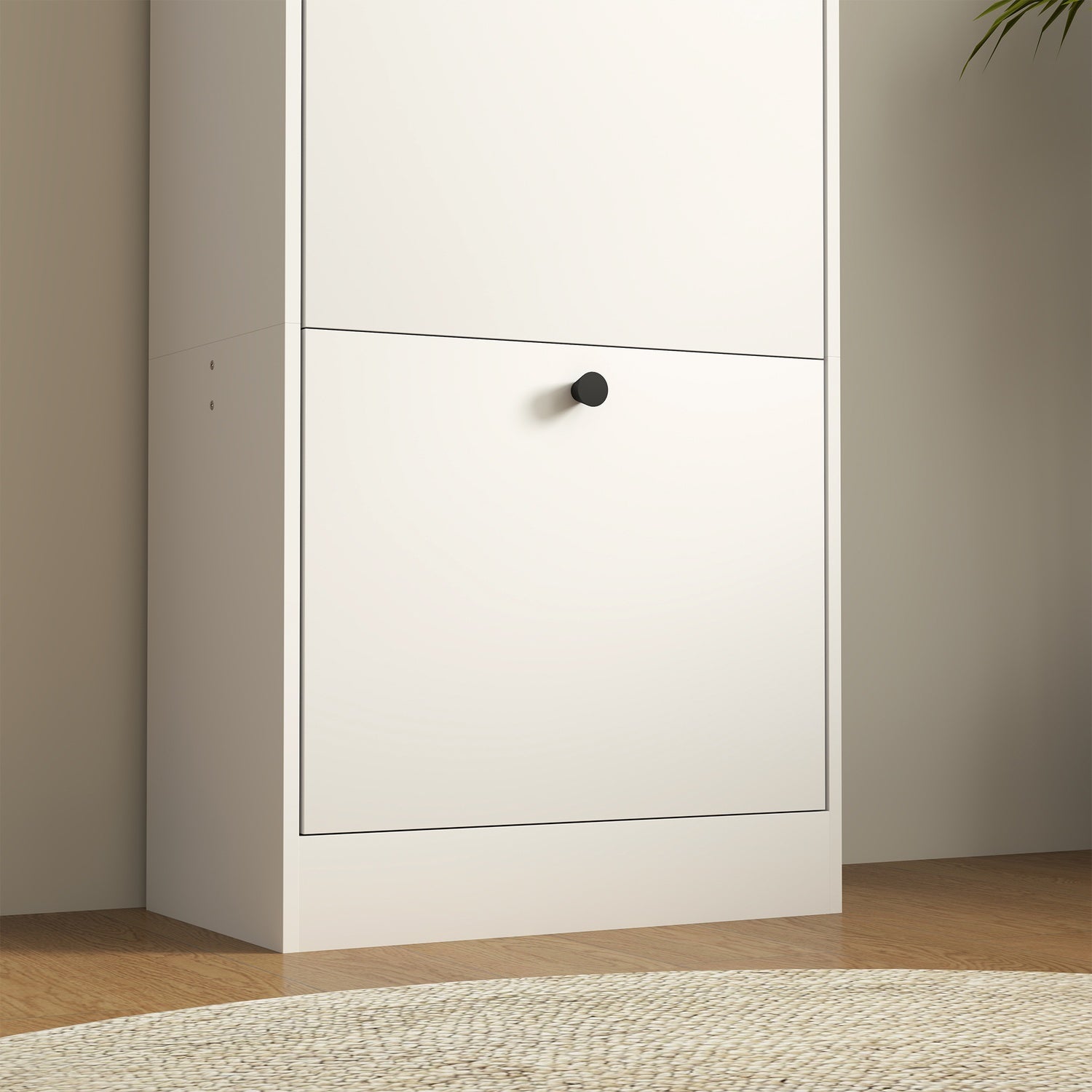 Skoskåp med 3 klaffar, justerbart för 12 par