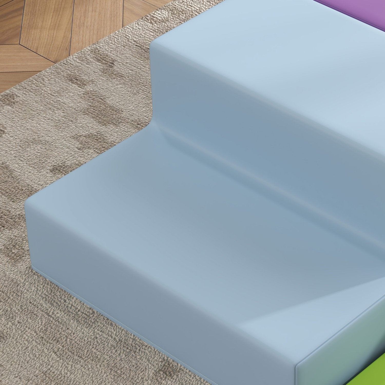 Skumbyggklossar – mjukt, säkert, konstläder, åldrarna 1-3