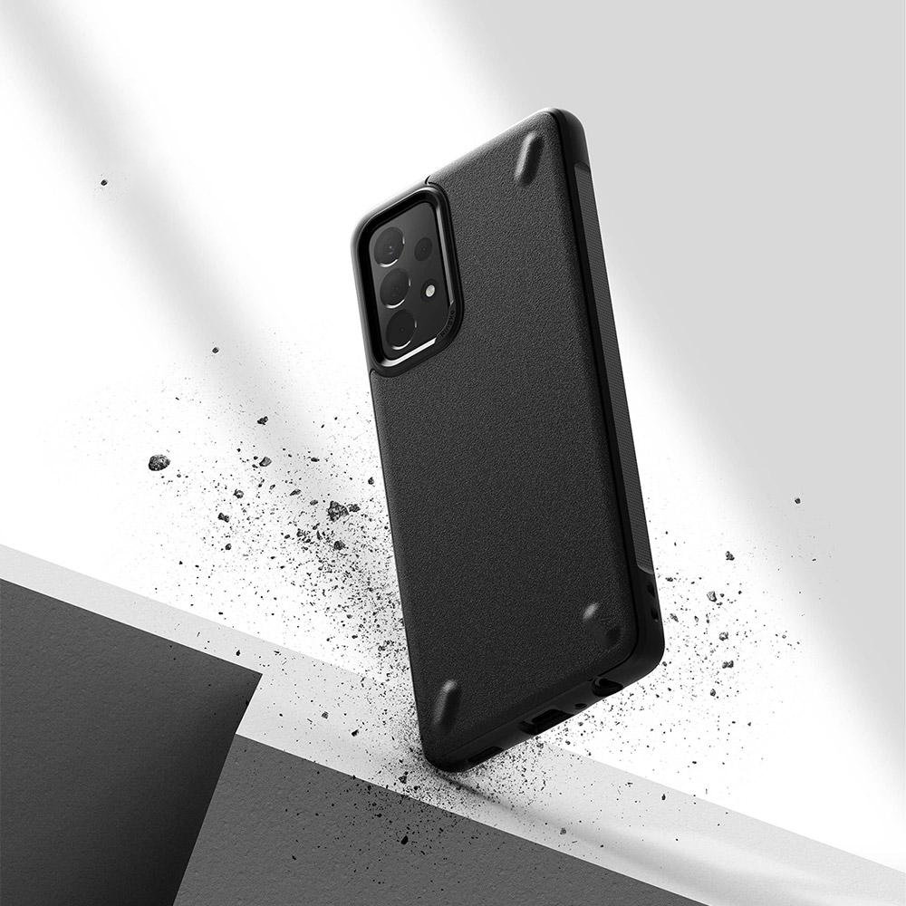 Slitstarkt, förstärkt fodral för GALAXY A72 4G ONYX grå