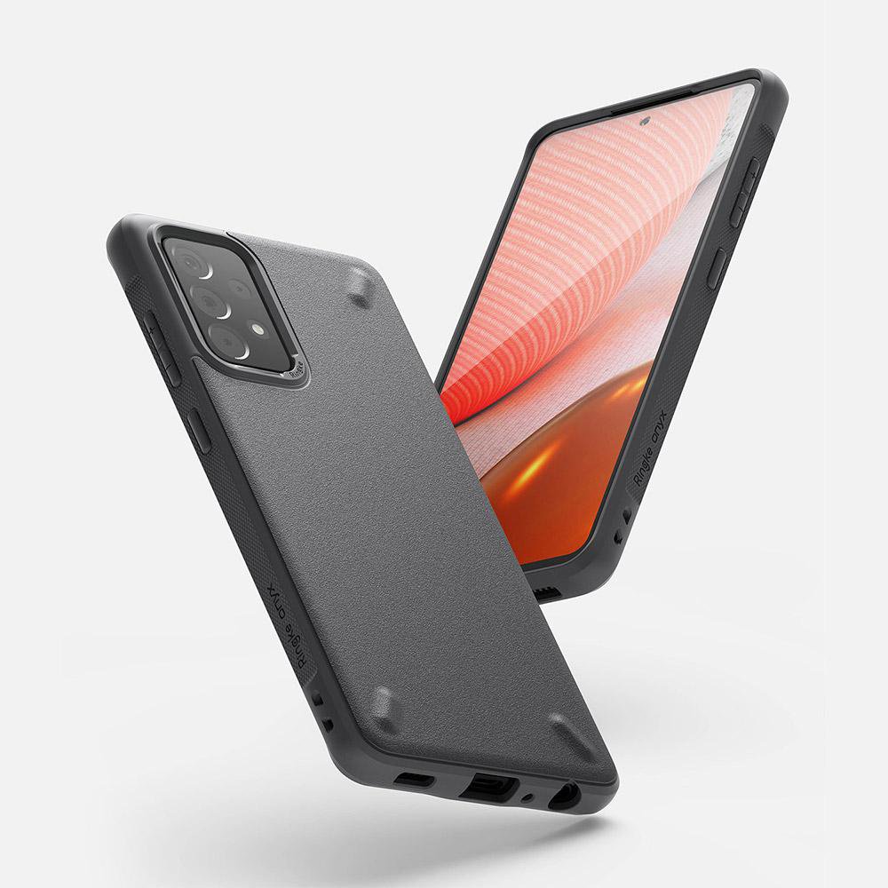 Slitstarkt, förstärkt fodral för GALAXY A72 4G ONYX grå