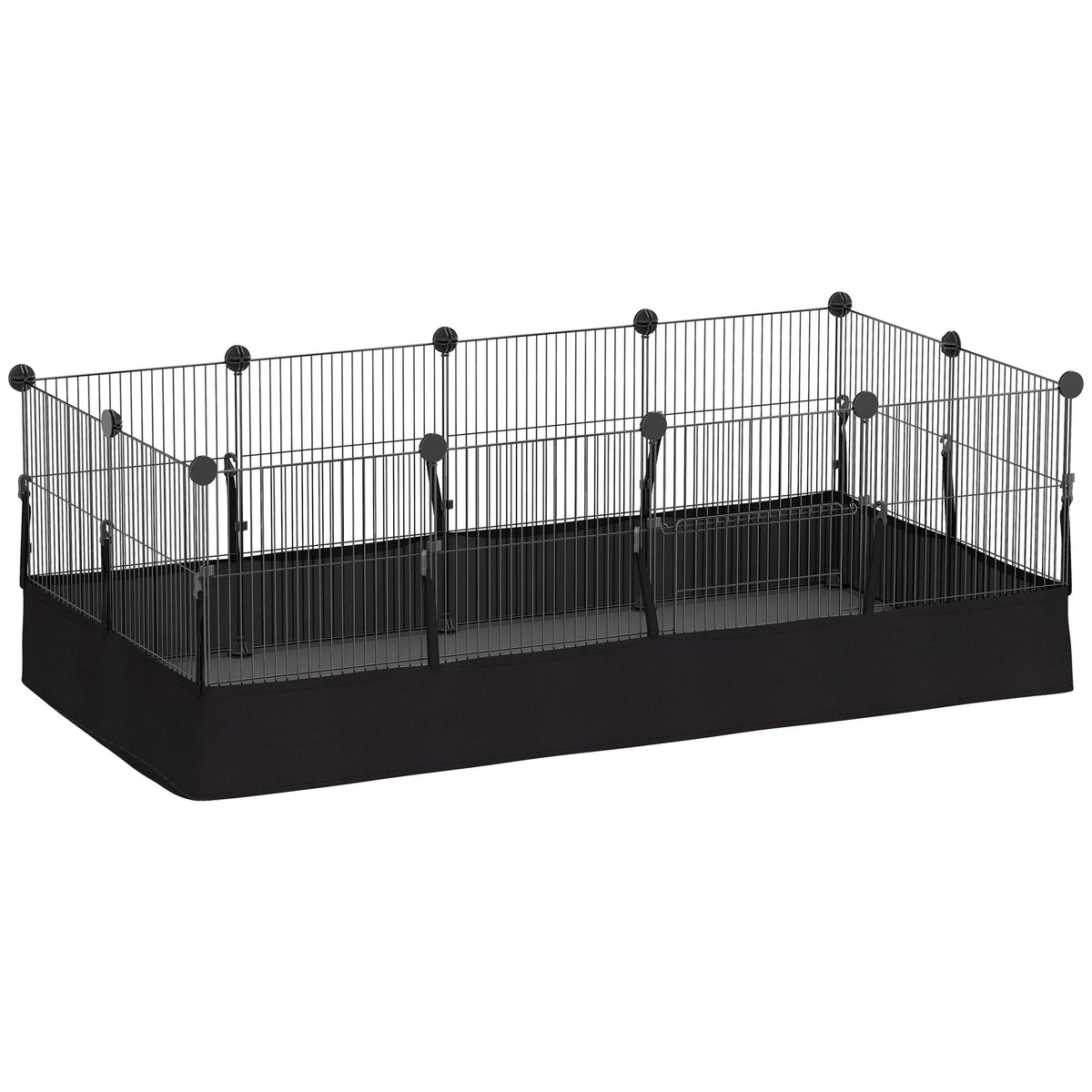 Kleindierenkooi met waterdichte bekleding, stalen frame