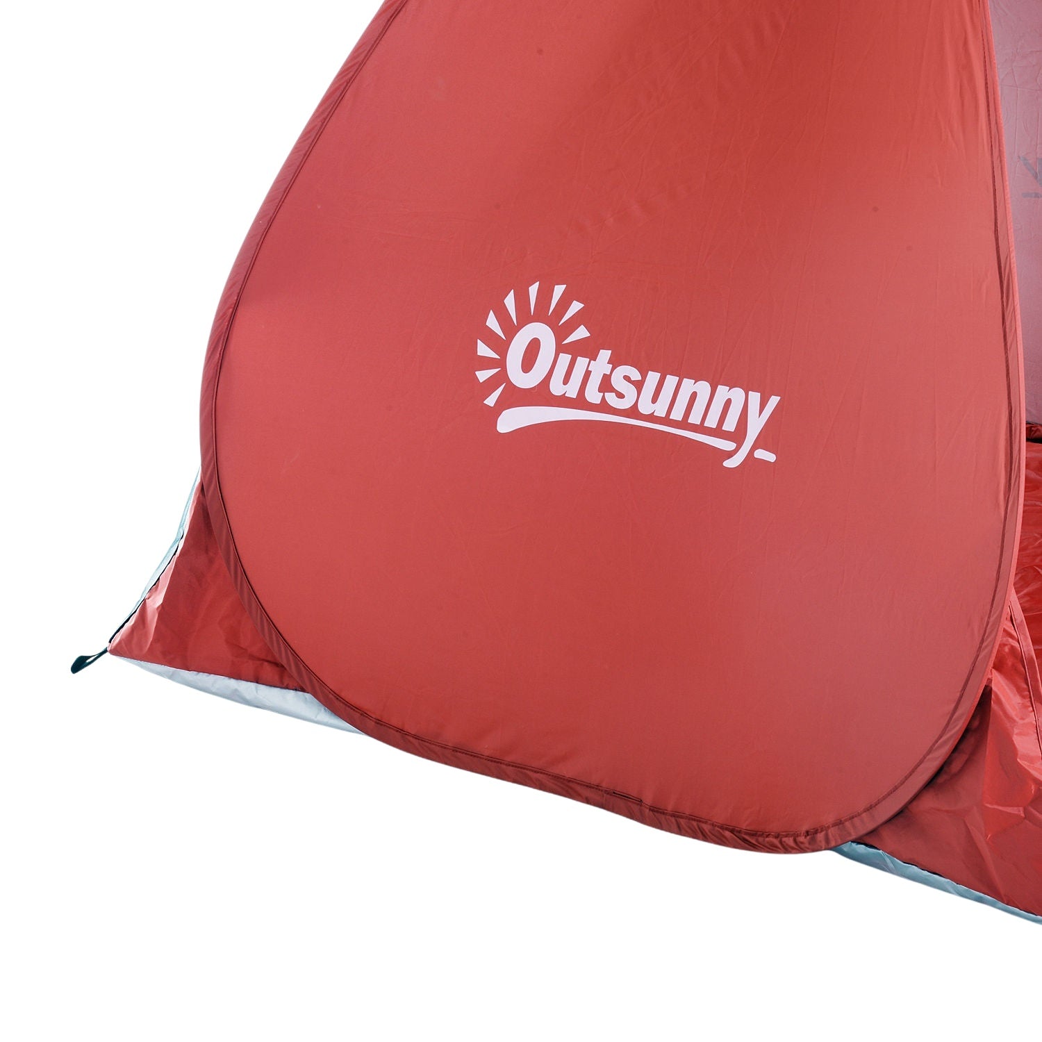 Snabbmontering Pop-Up strandtält, rött, 200x150x119cm