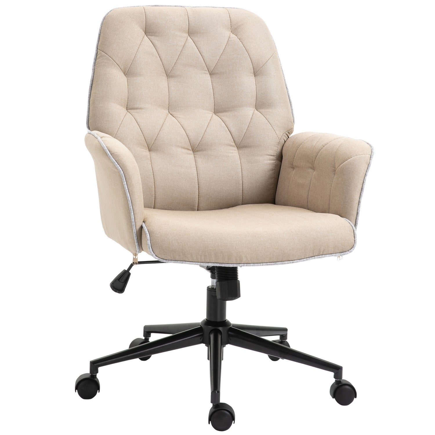 Ergonomisk vridbar kontorsstol, höjdjusterbart skum