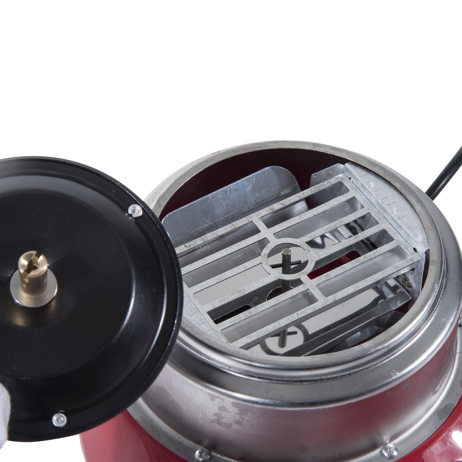 Sockervaddsmaskin – röd, enkel rengöring, bärbar design