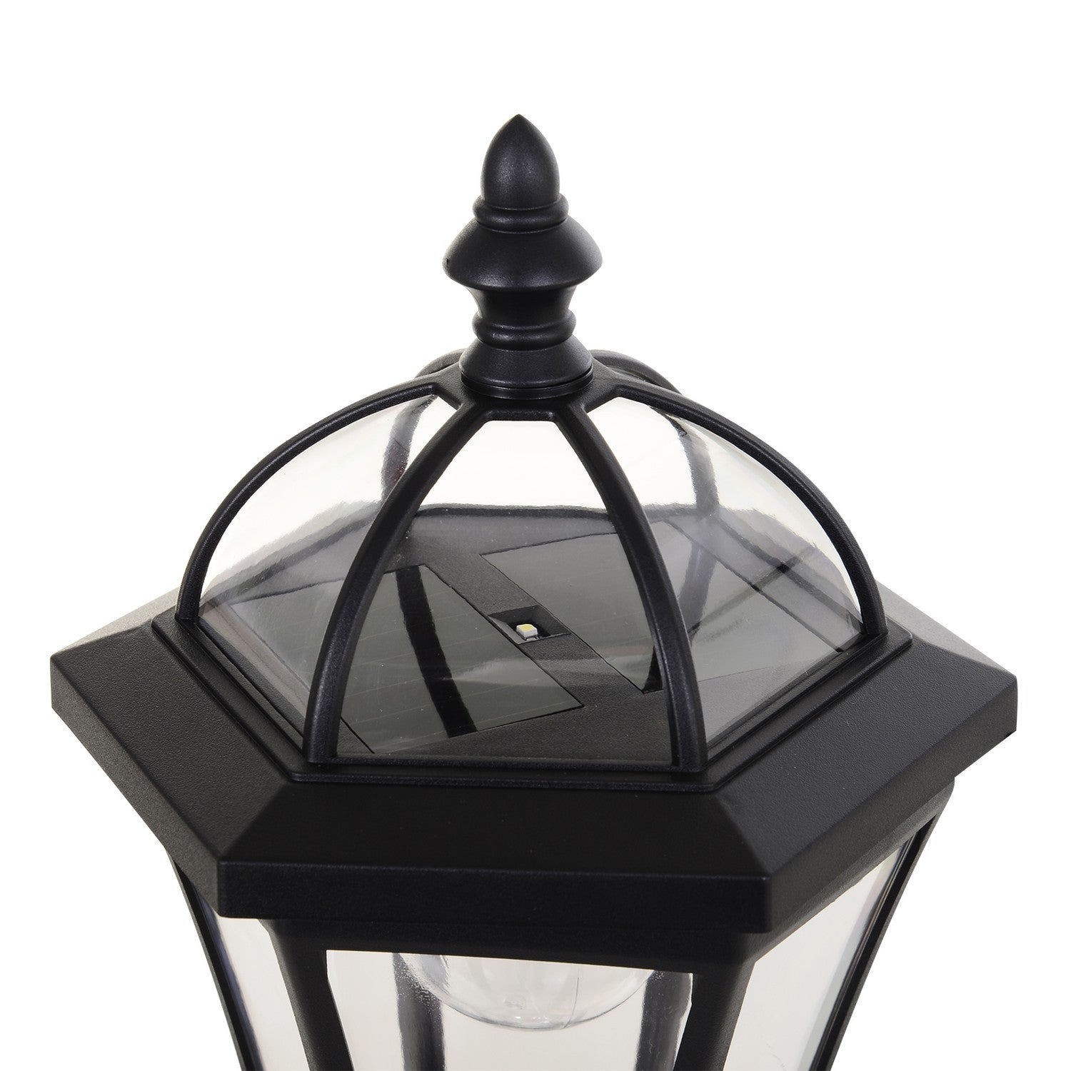 Solar LED Street Light, IP44 Vattentät, Energisnål, Svart