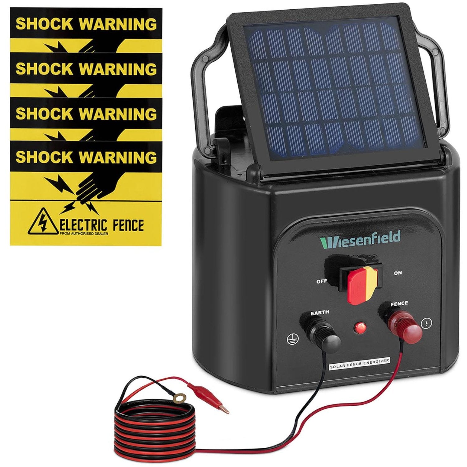 Solar shepherd energizer för elstängsel upp till 10 km 0,5 J