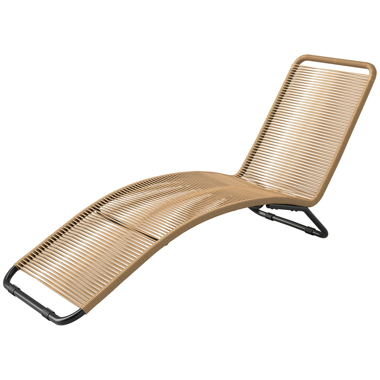 Solstol i polyrattan med UV-skydd – väderbeständig utomhusfåtölj