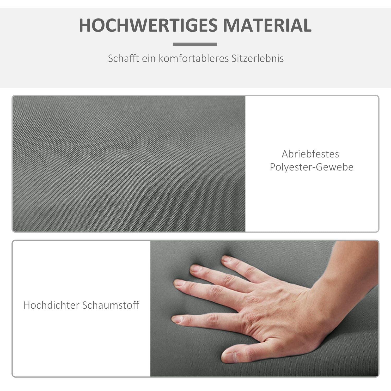 Solstolsdynor utomhus, 8 cm tjocka, mörkgrå, 196x55 cm