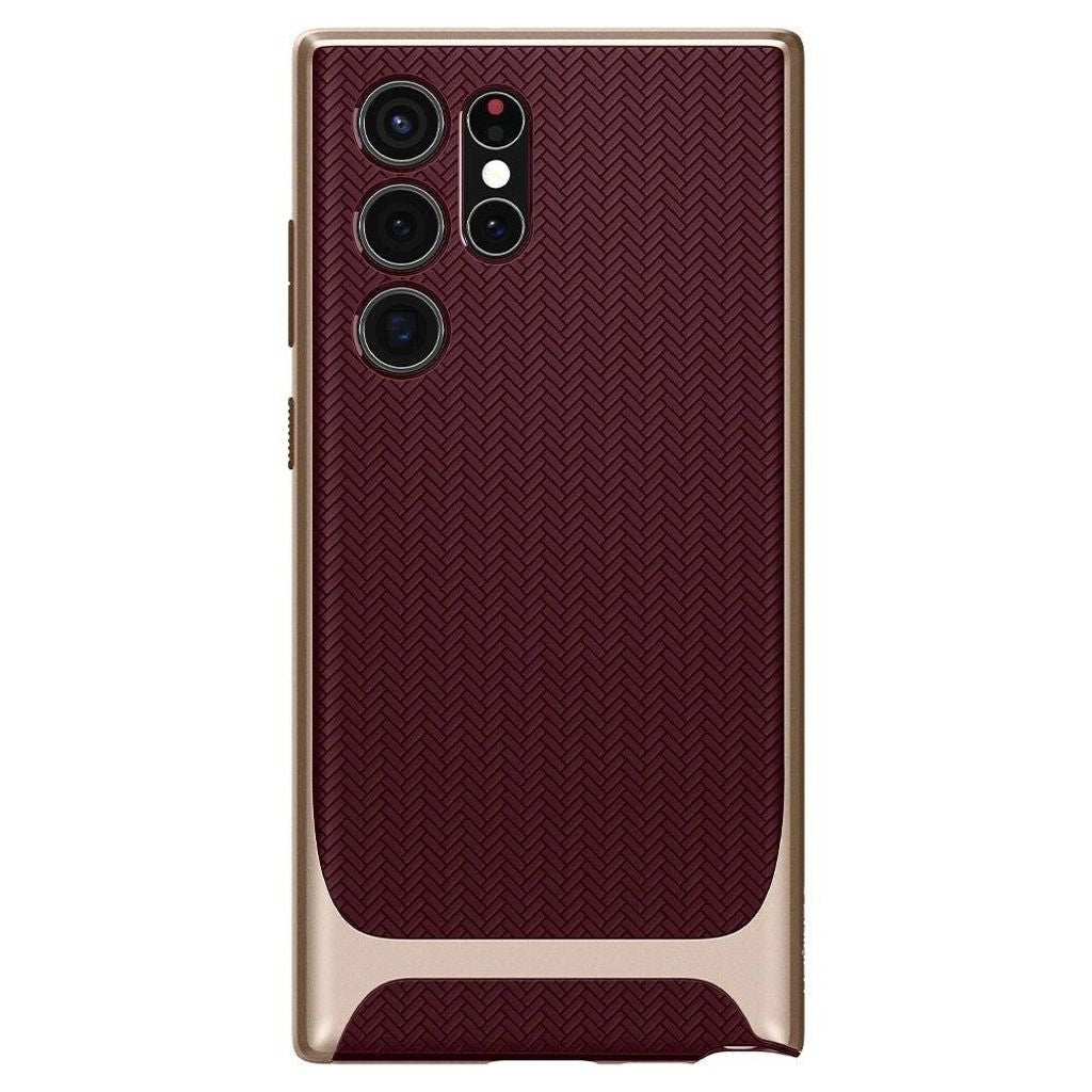 Spigen Samsung Galaxy S22 Ultra Neo Hybrid Galaxy Fodral - Vinröd