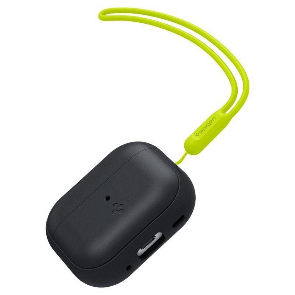 Spigen Silicone Fit Shell Strap Apple Airpods Pro 1/2 - Svart/Phantom Green