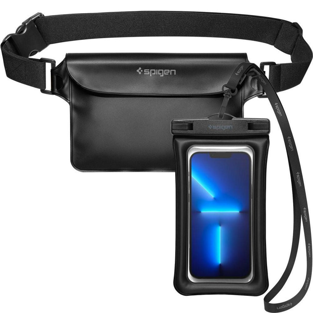 Spigen Vattentätt Fodral + Midjeväska - Svart