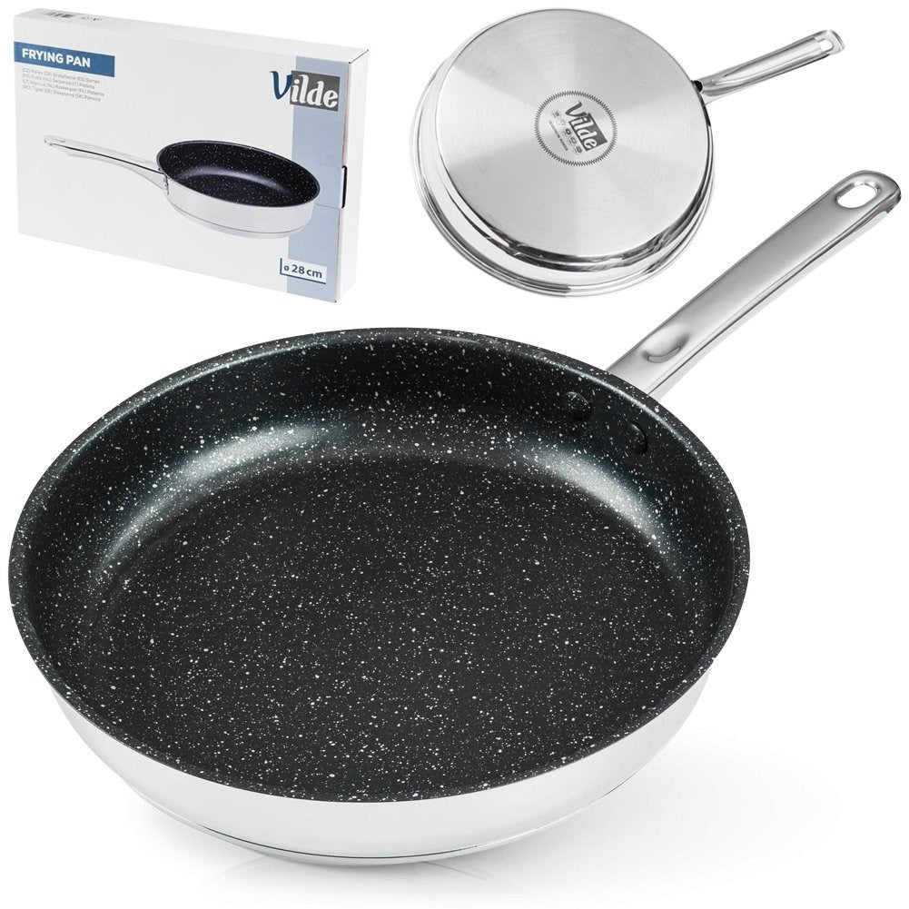 Stekpanna 28 cm med granitbeläggning, induktion & diskmaskinssäker