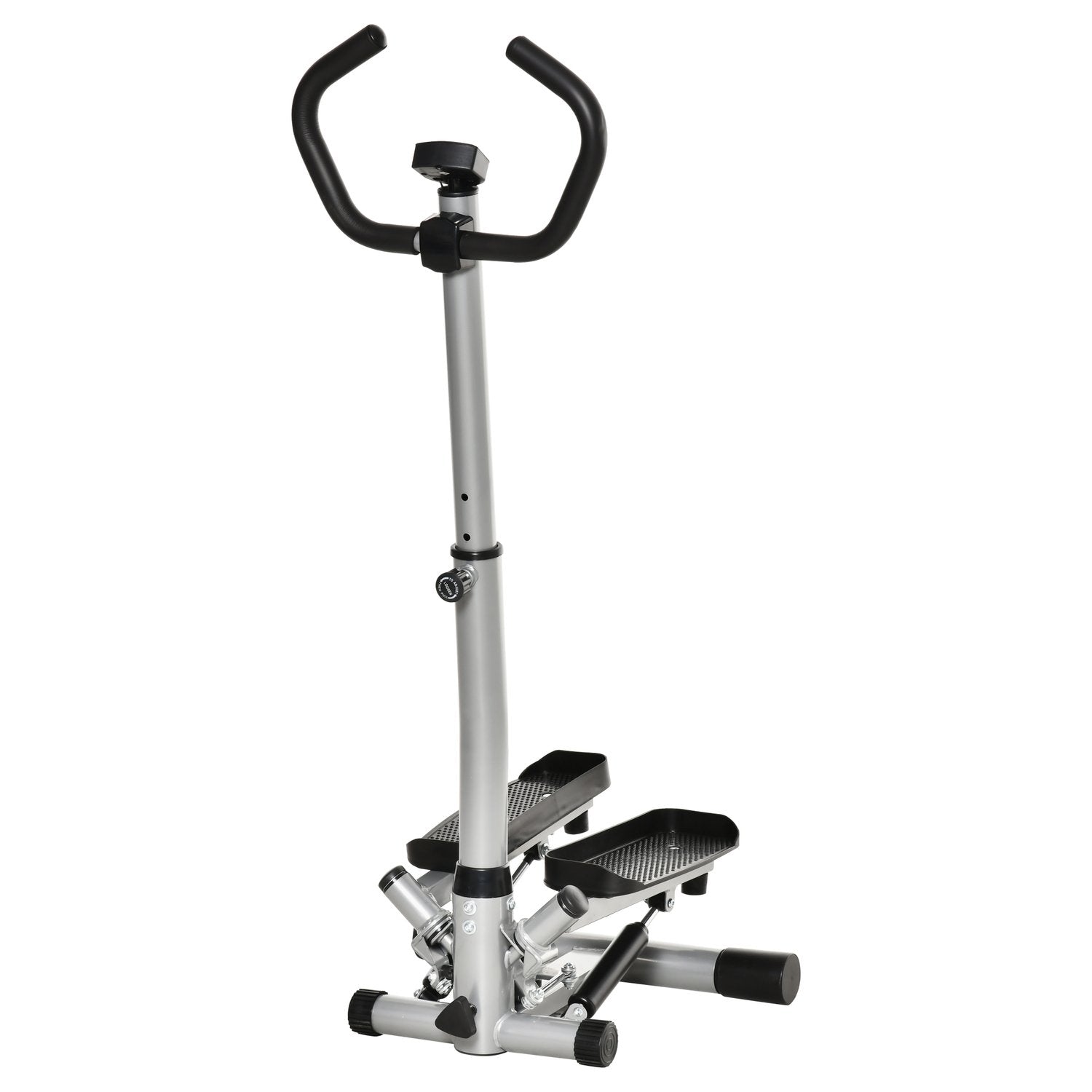 Stepper Handtag Motionscykel Fitness Enhet Ben Rumpa Träning Lcd-Skärm Justerbar Hastighet