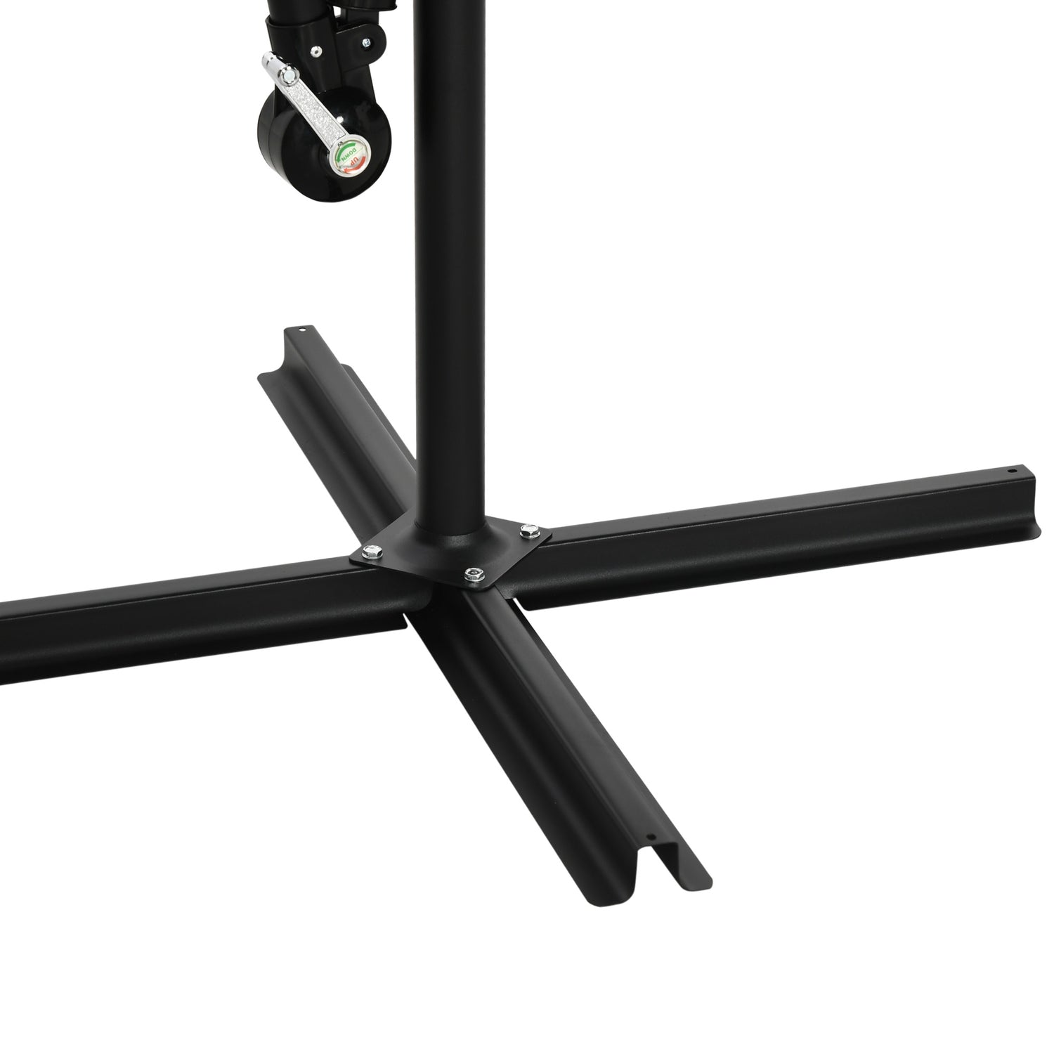 Stort fribärande uteplatsparaply med myggnät, 360° rotation