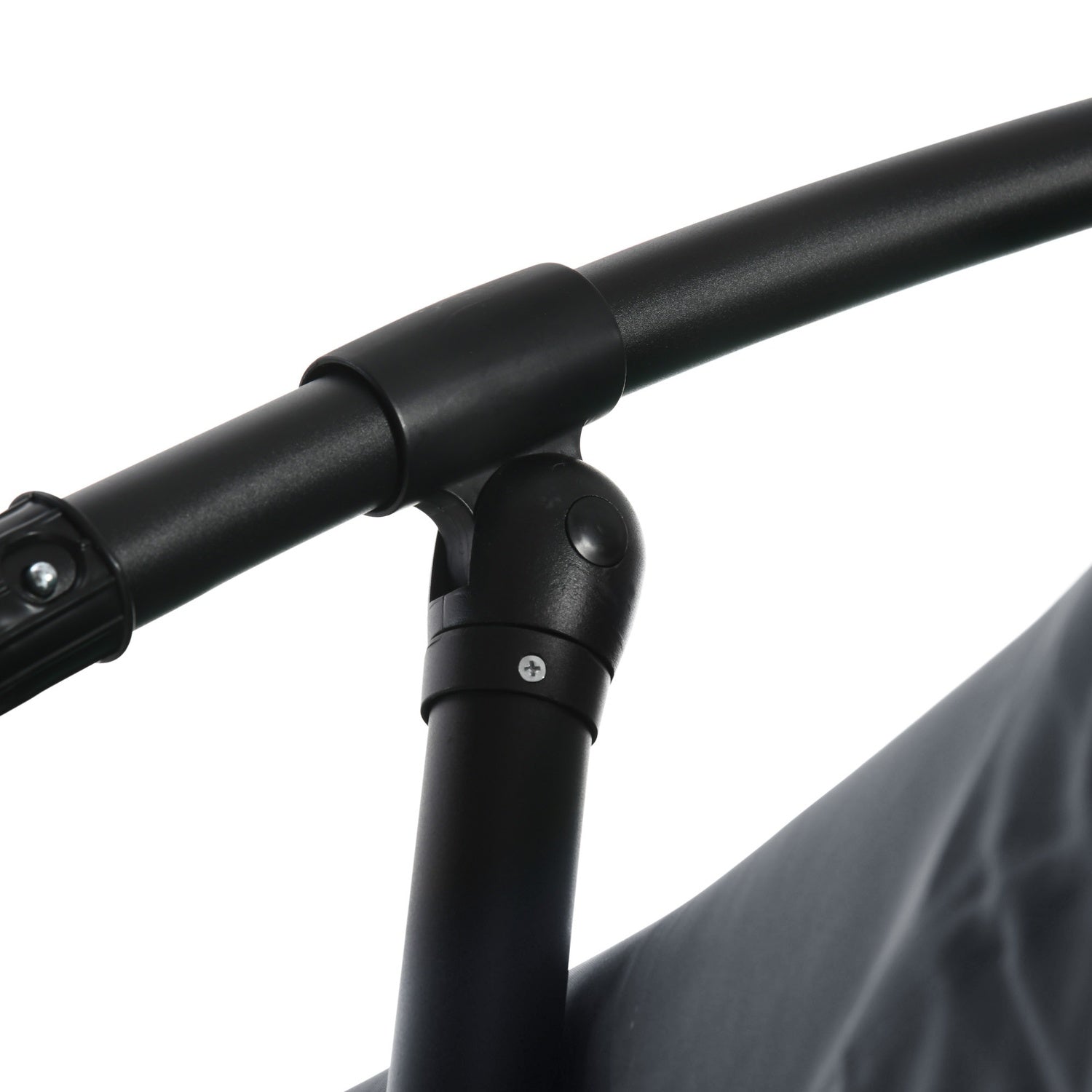 Stort fribärande uteplatsparaply med myggnät, 360° rotation