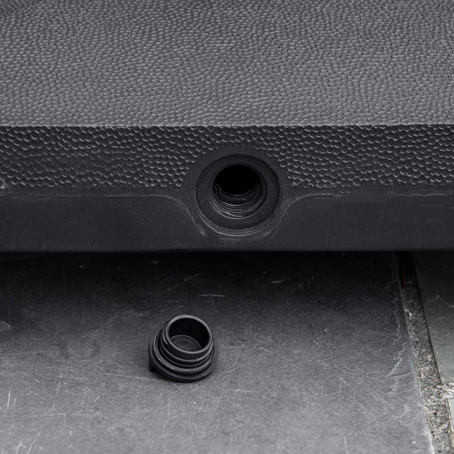 Svart Parasollställ Med Hjul, Passar 38/48 mm stolpar, 45x45 cm