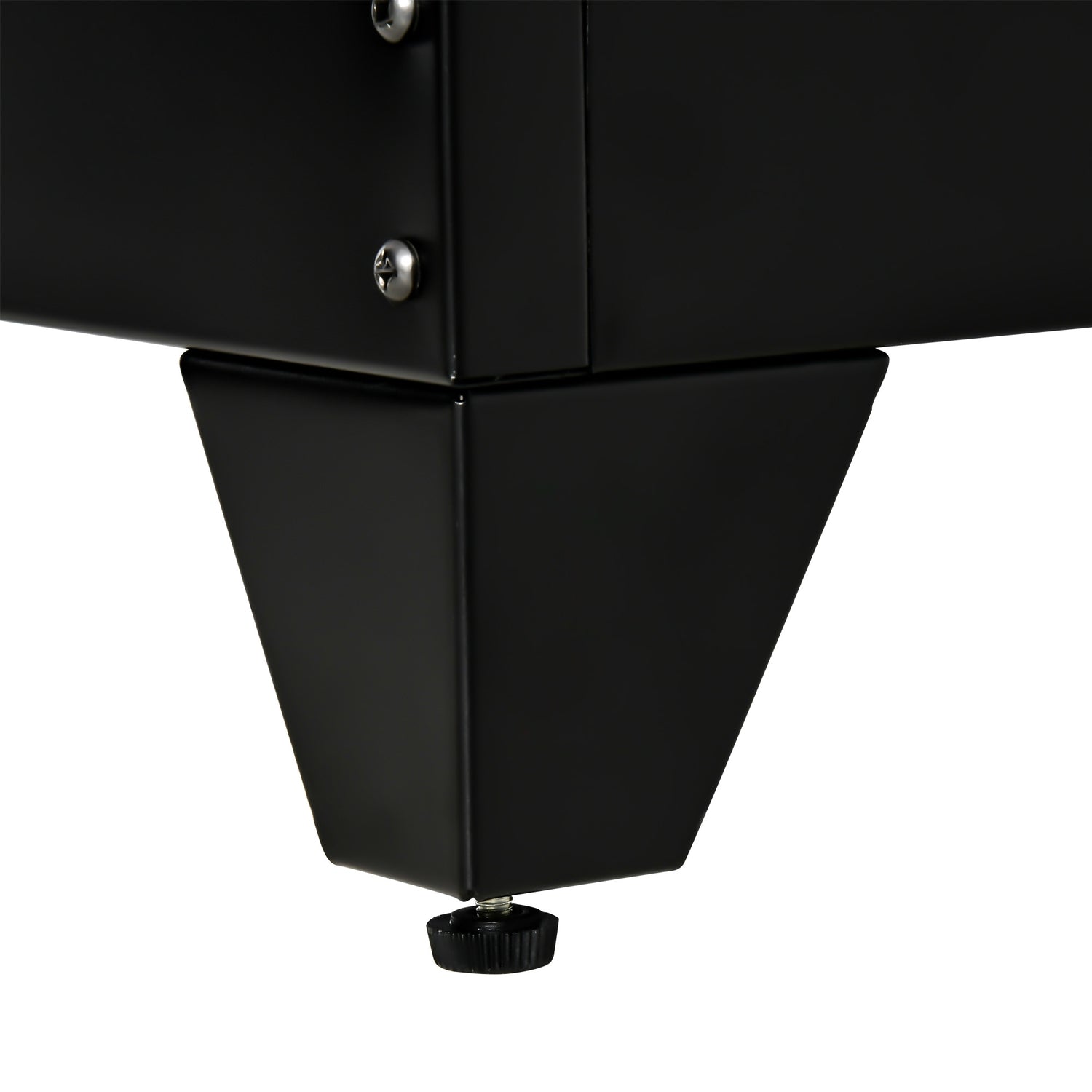 Svart ribbade skänkskåp med hyllor, 75x33x110 cm