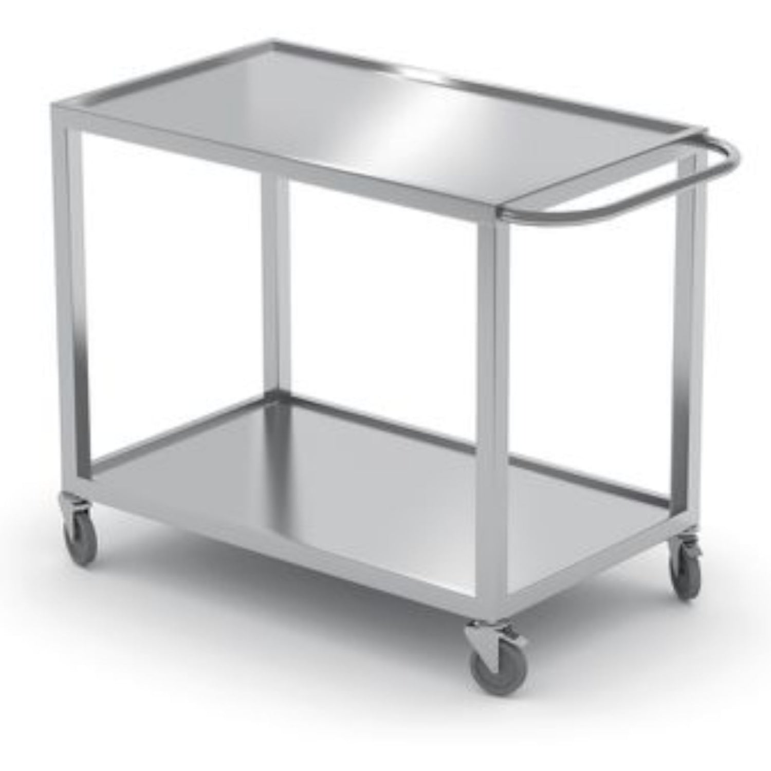 Svetsad mobil cateringvagn med 2 hyllplan, upp till 100 kg - Hendi 816691