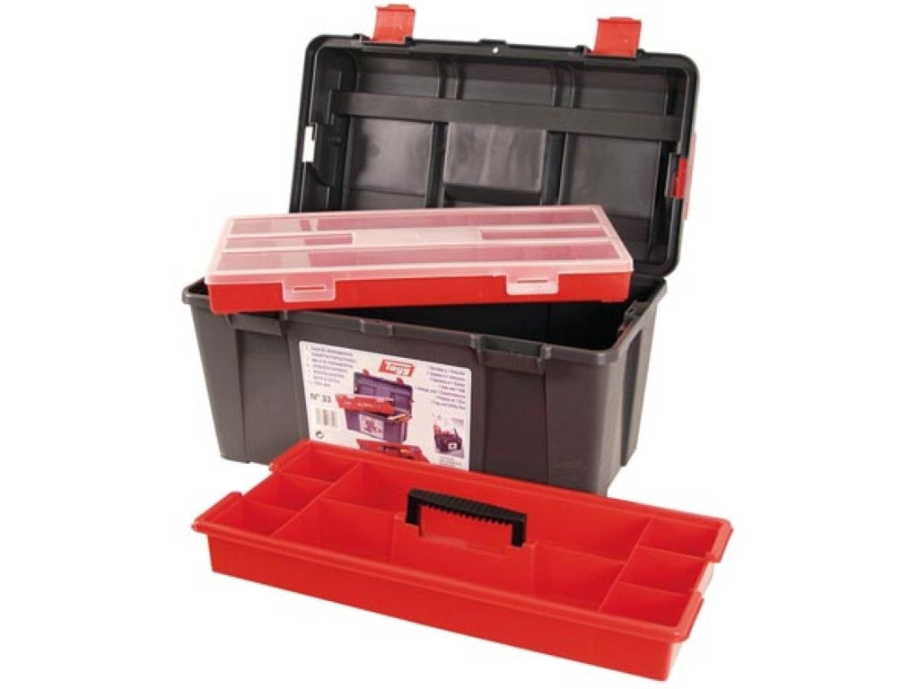 Tayg - Verktygslåda - 480 X 258 X 255 Mm - Med bricka och låda - 31,5 L