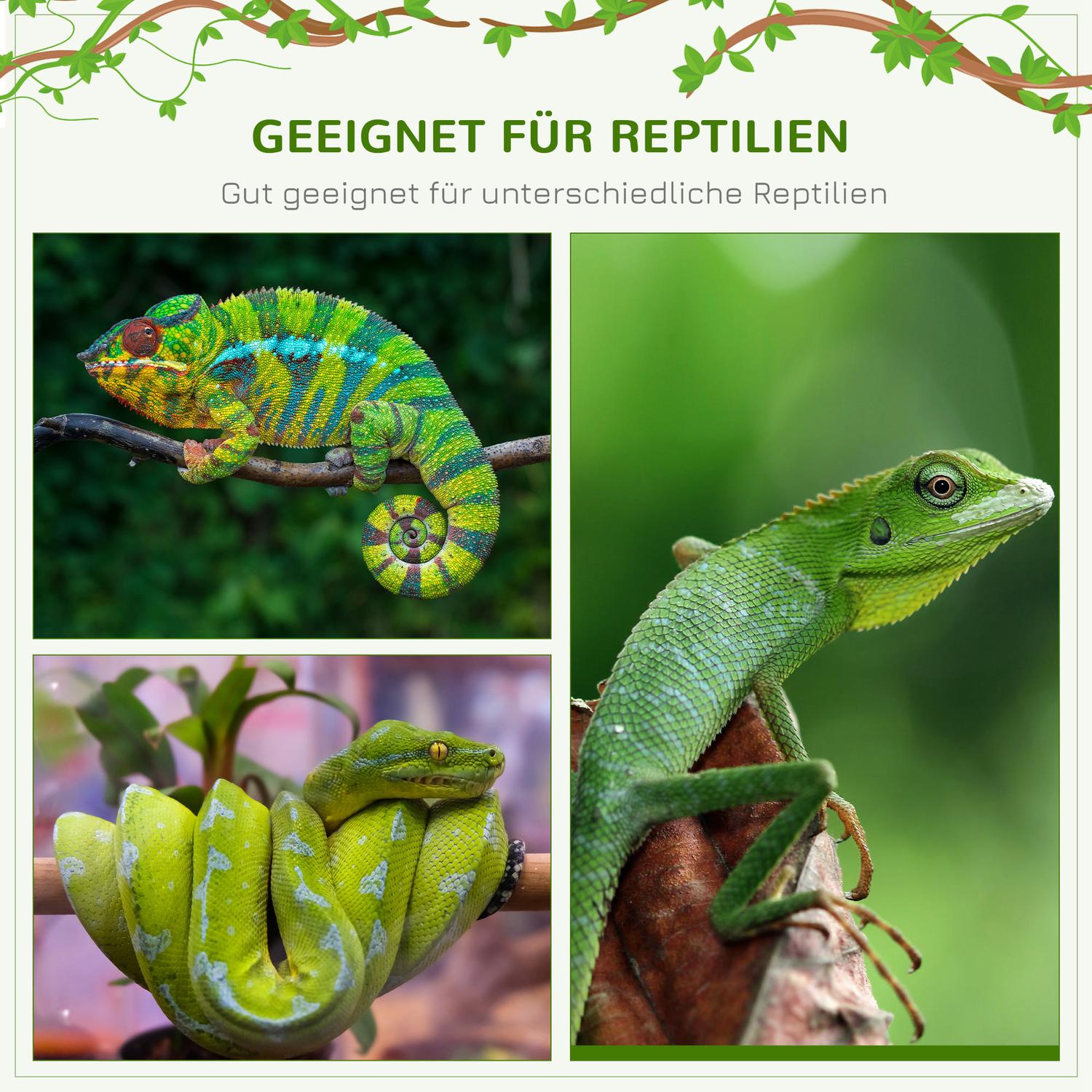 Terrariumuppfödningsbox för reptiler, amfibier och spindeldjur, aluminium, 120x40x40 cm