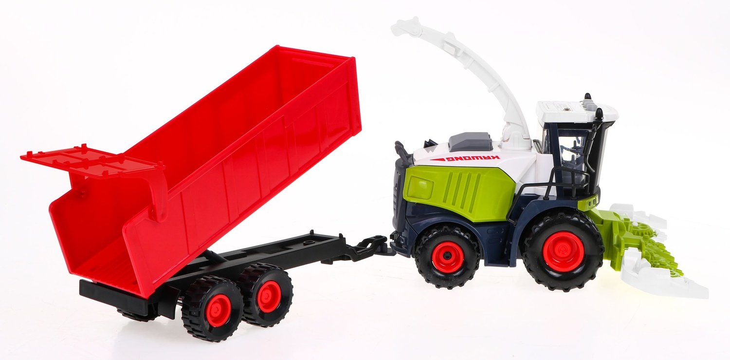 Toy Combine Harvester med ljus, ljud och trailer