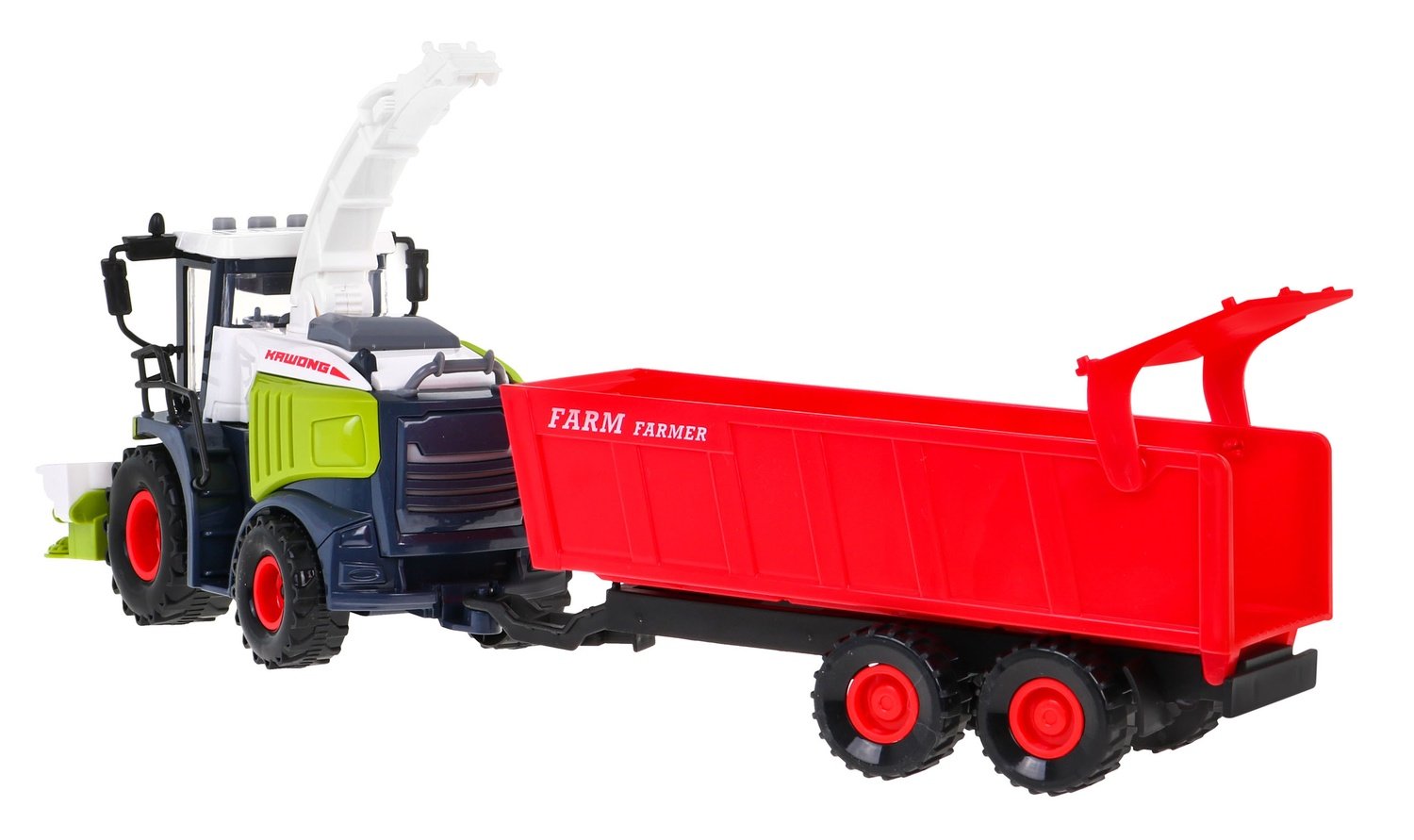 Toy Combine Harvester med ljus, ljud och trailer