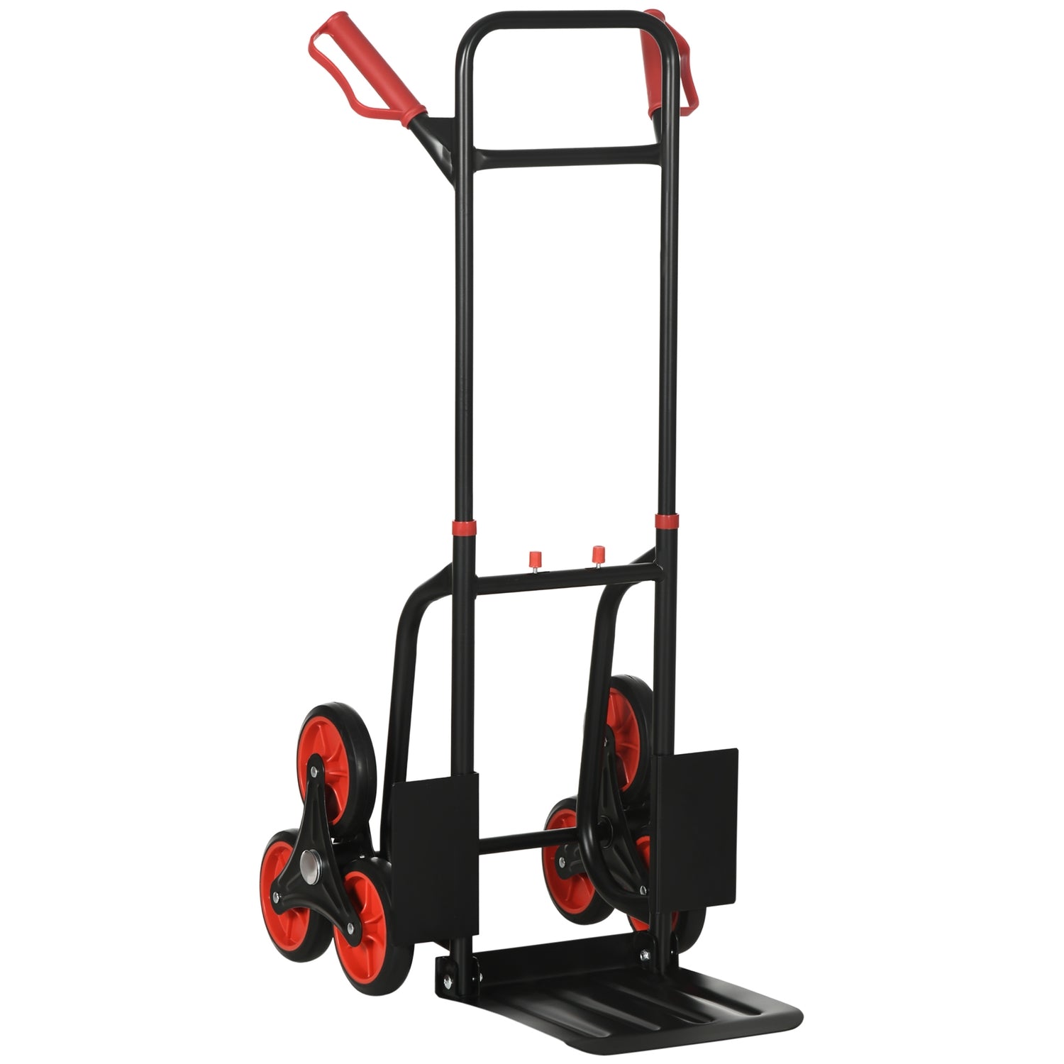 Fällbar trappklättrare handtruck, stål, 150 kg Kapacitet