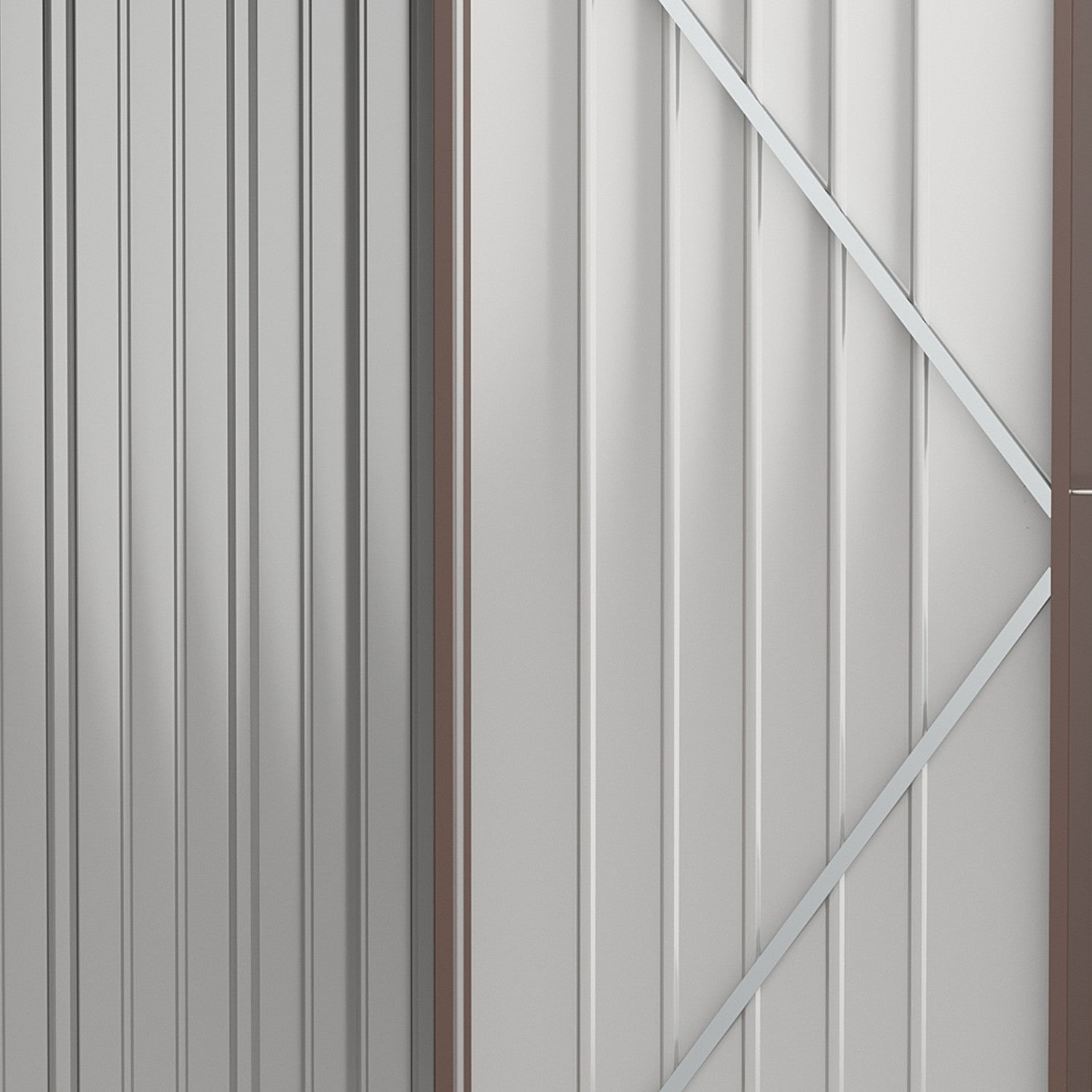 Trädgårdsbod 1,34m² Pent tak, galvaniserat stål Brun