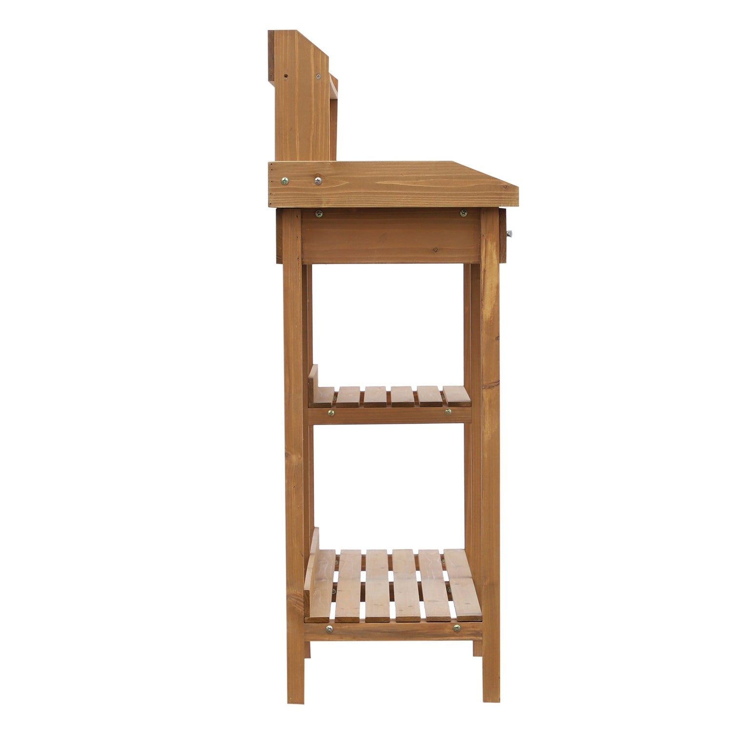 Trädgårdsbord av granträ med badkar, 112 cm – Perfekt för växtvård