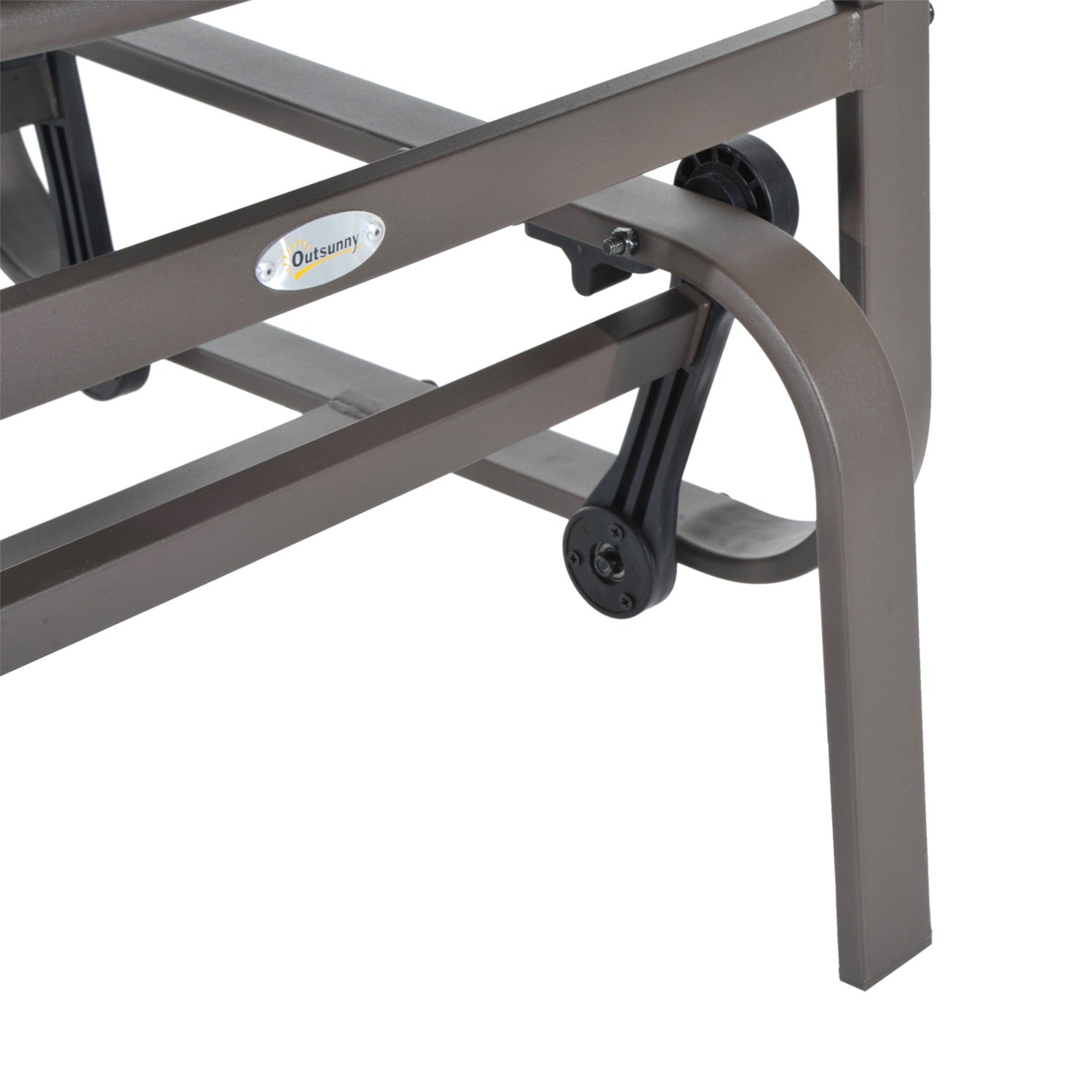 Trädgårdsgungstol utomhus – metall, avkopplande, 60x75x104cm