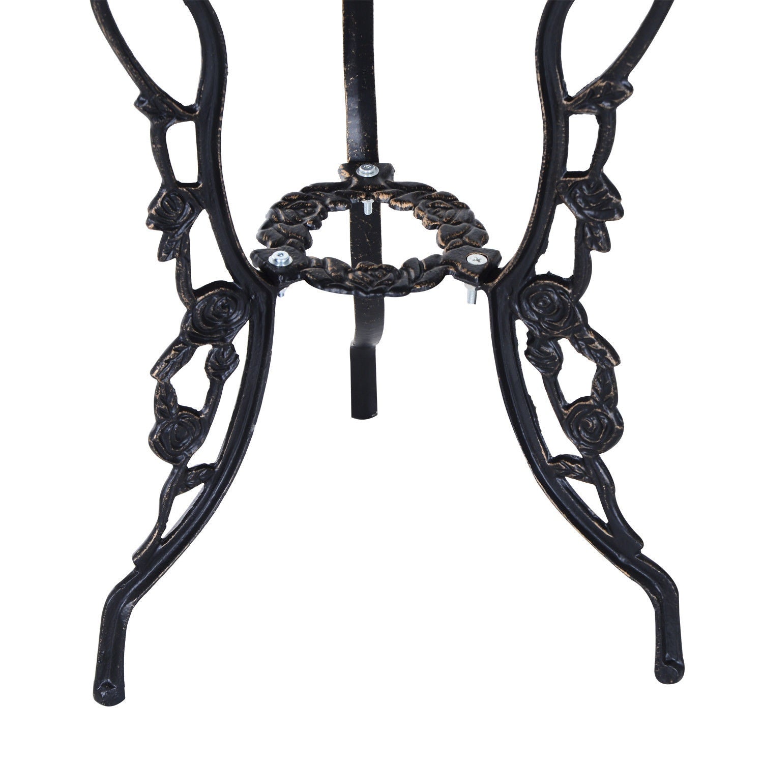 Trädgårdsmöbler i brons för 2, bord och stolar