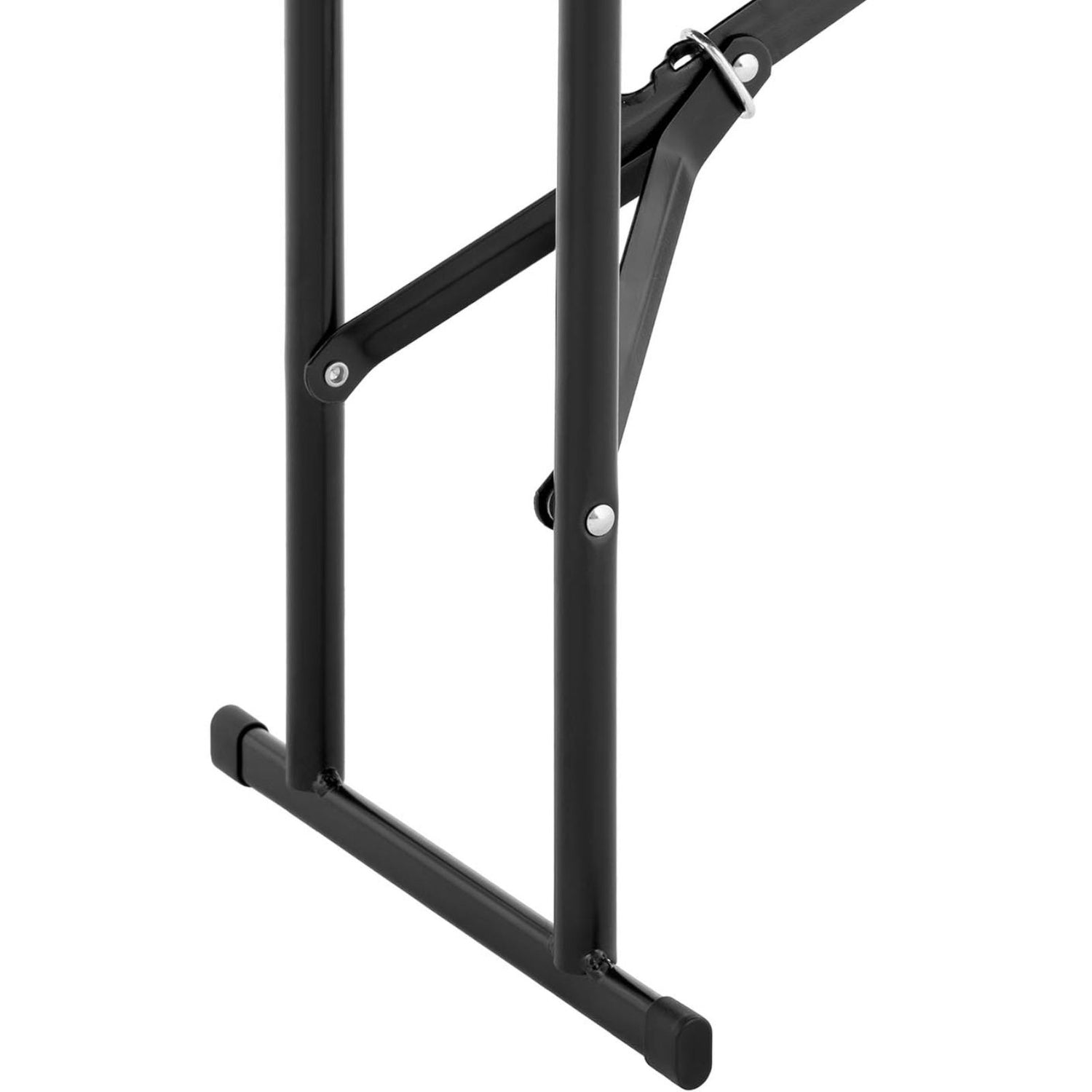 Trädgårdsserveringsbänk, hopfällbar, svart, upp till 300 kg, 183 x 30 x 43 cm