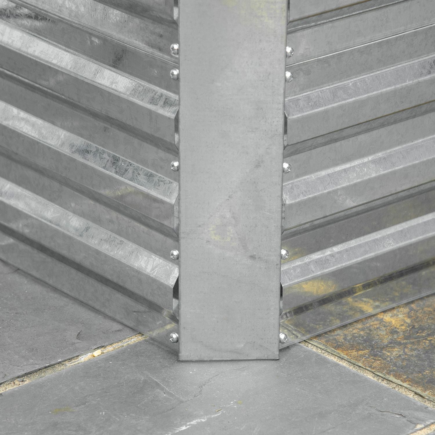 Trädgårdssäng i stål – 180x90x60 cm, perfekt för grönsaker