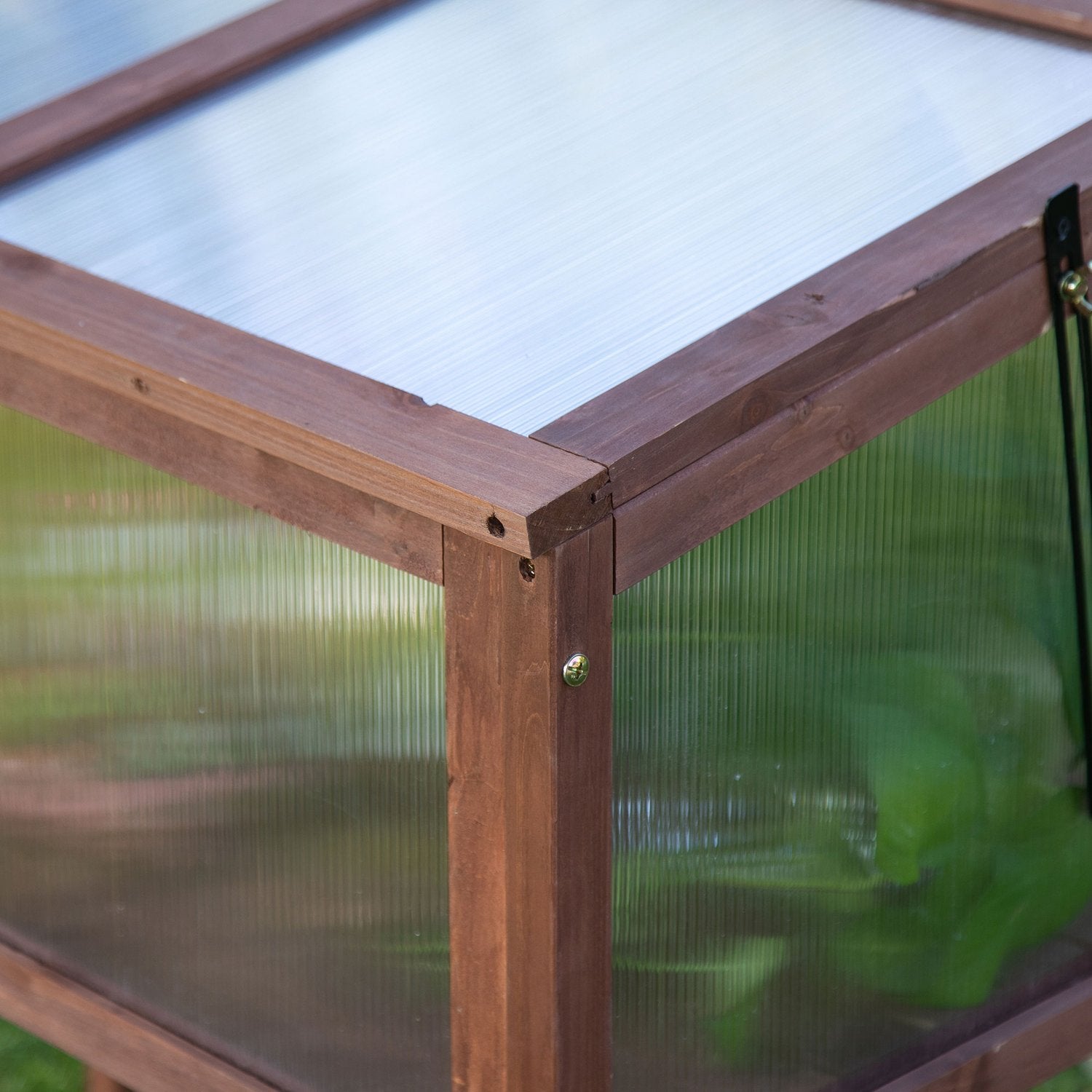 Trädgårdsupphöjd säng med kall ram, 90x50x93 cm