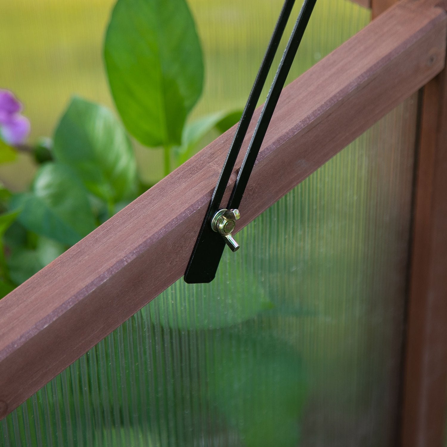 Trädgårdsupphöjd säng med kall ram, 90x50x93 cm