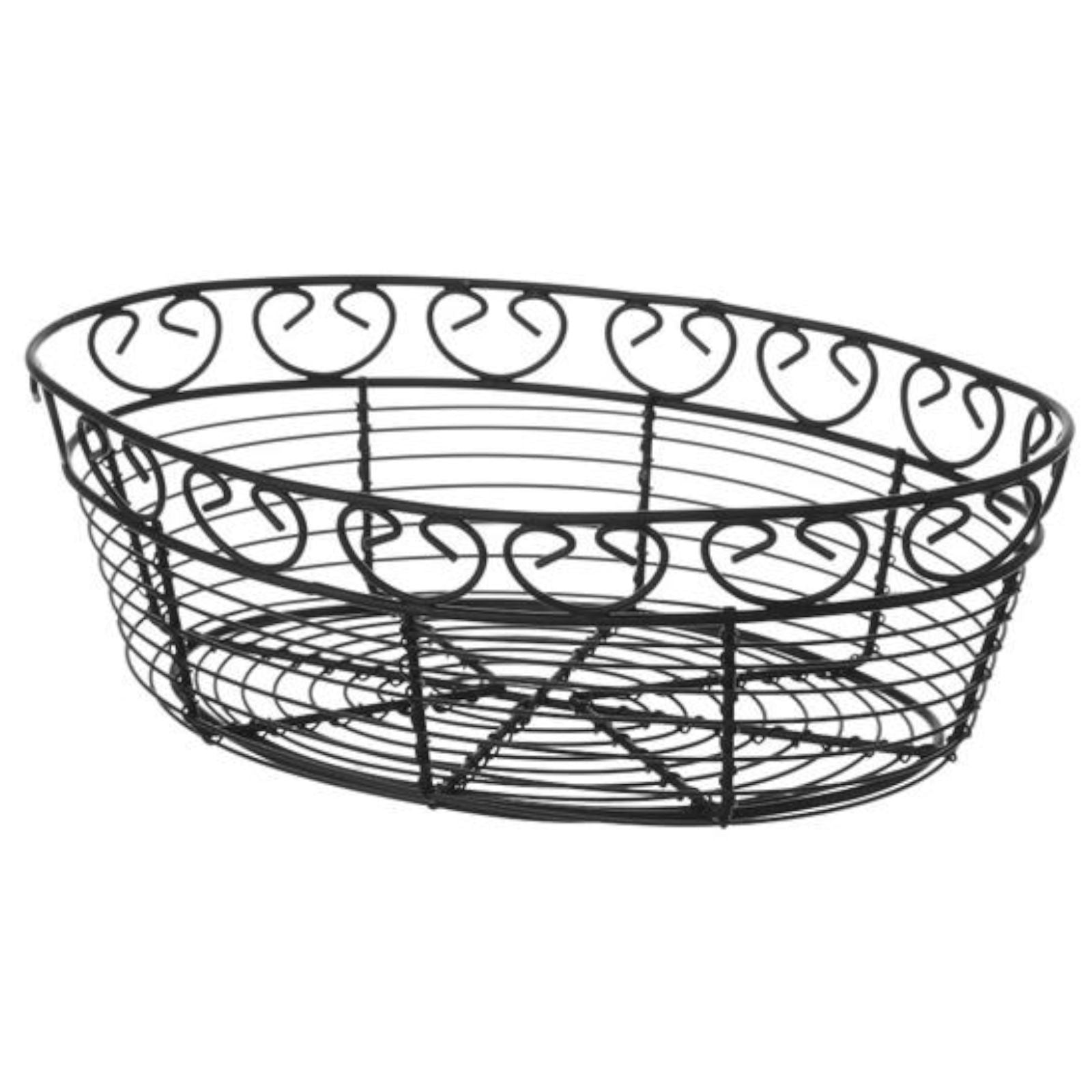 Trådkorg för servering av bröd, oval, dekorativ - Hendi 425879