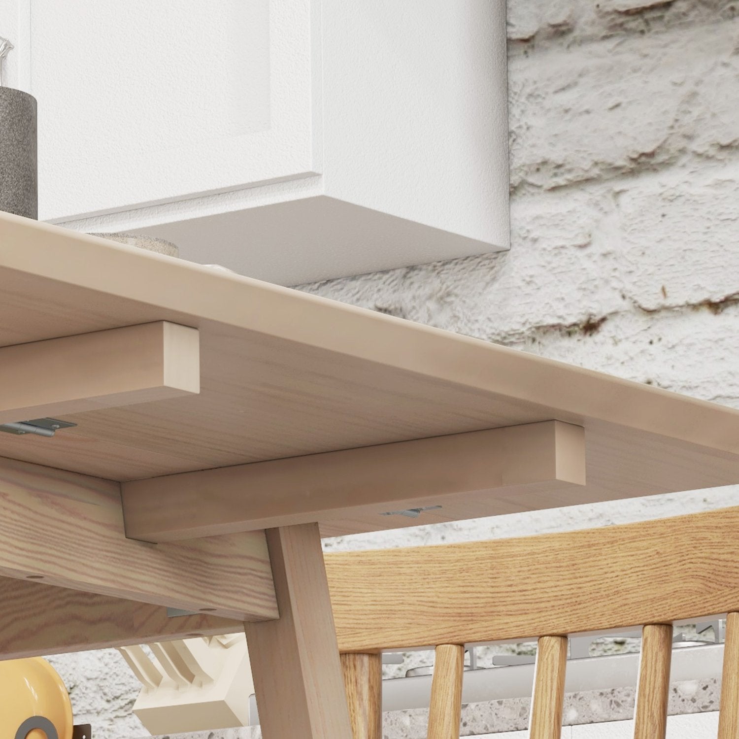 Träfällbart matbord, 2-4 platser, små utrymmen