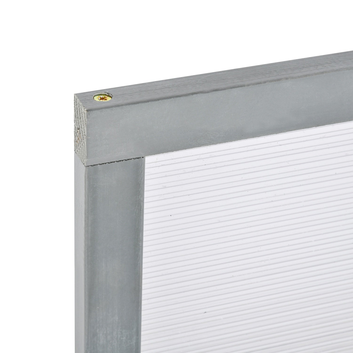 Trä & polykarbonat kall ram Växthus, väderbeständigt lock, grå