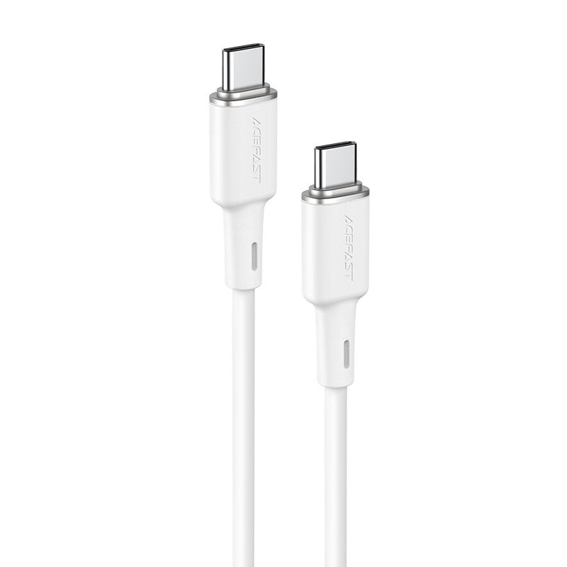 USB-C kabel 60W 20V 3A 1,2m vit