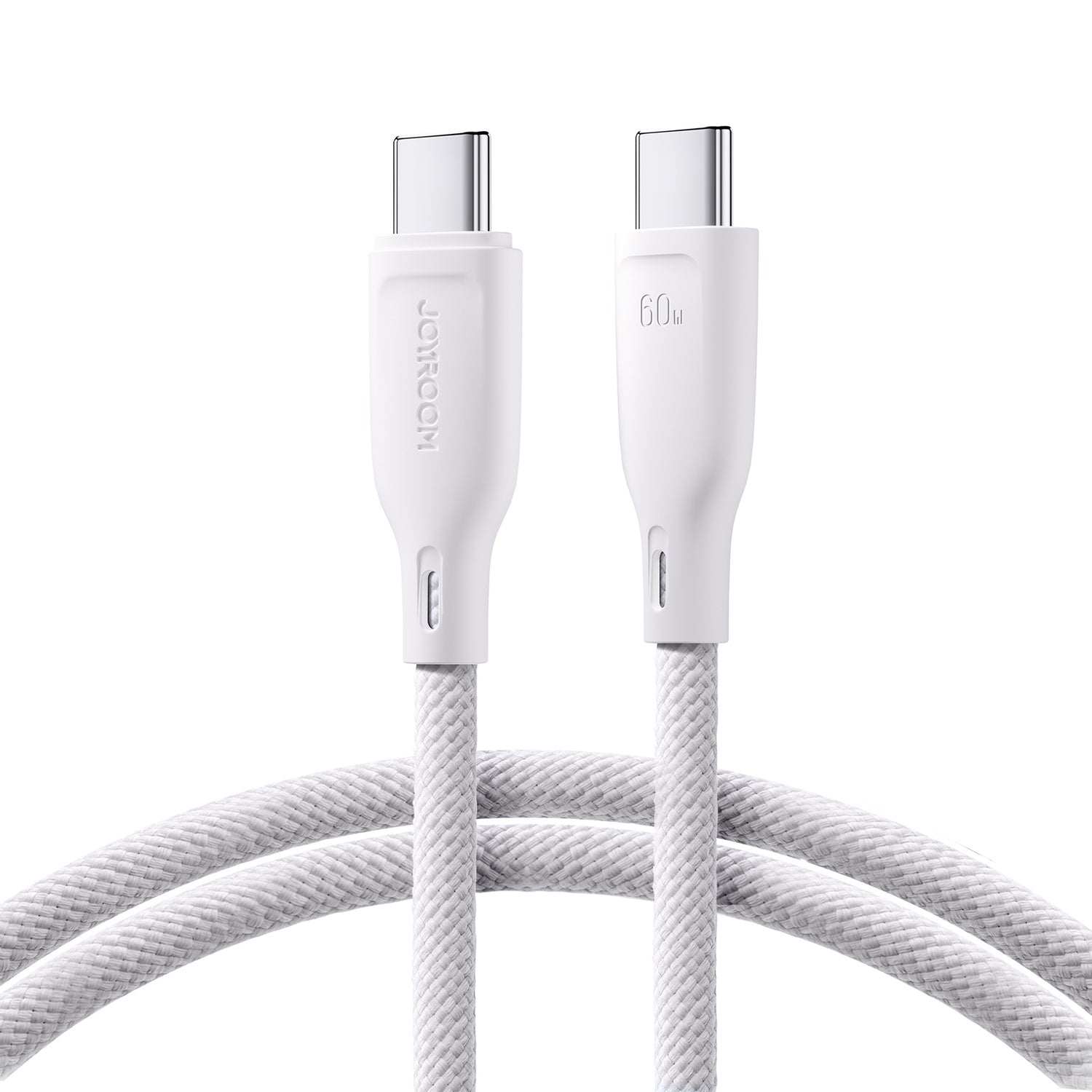 USB-C-kabel 60W snabböverföring Multi-Color Series 1m vit