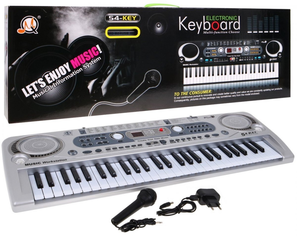 USB Digital Music Keyboard med 100 toner och rytmer